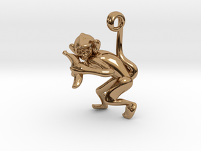 3D-Monkeys 230 in Polished Brass