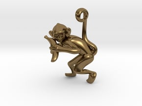 3D-Monkeys 230 in Polished Bronze