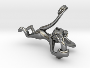 3D-Monkeys 231 in Fine Detail Polished Silver
