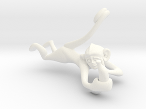 3D-Monkeys 231 in White Processed Versatile Plastic