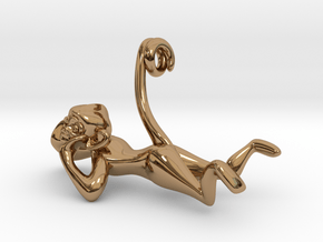 3D-Monkeys 232 in Polished Brass