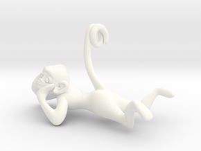 3D-Monkeys 232 in White Processed Versatile Plastic