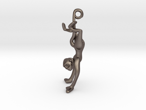 3D-Monkeys 238 in Polished Bronzed Silver Steel