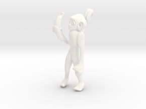 3D-Monkeys 241 in White Processed Versatile Plastic