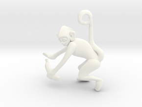 3D-Monkeys 248 in White Processed Versatile Plastic