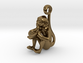 3D-Monkeys 250 in Polished Bronze