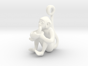 3D-Monkeys 250 in White Processed Versatile Plastic