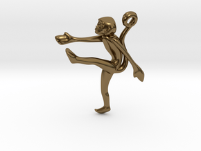 3D-Monkeys 251 in Polished Bronze