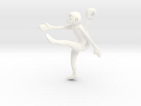 3D-Monkeys 251 in White Processed Versatile Plastic