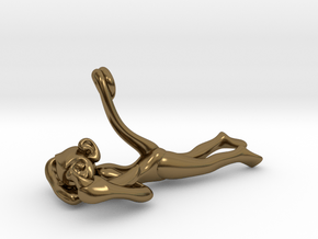 3D-Monkeys 253 in Polished Bronze