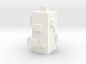 Cubic Chess - Bishop in White Processed Versatile Plastic