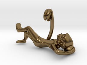 3D-Monkeys 264 in Polished Bronze