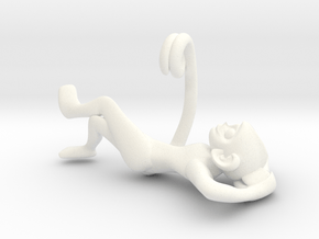 3D-Monkeys 264 in White Processed Versatile Plastic