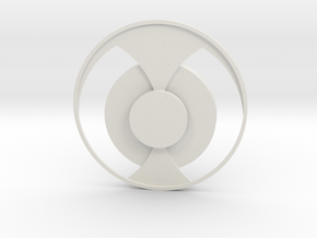 Double modeling Coasters in White Natural Versatile Plastic