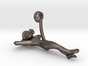 3D-Monkeys 265 in Polished Bronzed Silver Steel
