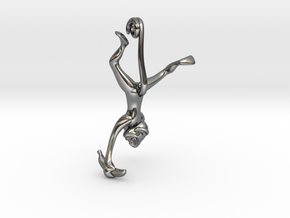 3D-Monkeys 270 in Fine Detail Polished Silver