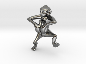 3D-Monkeys 271 in Fine Detail Polished Silver