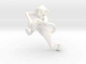 3D-Monkeys 272 in White Processed Versatile Plastic