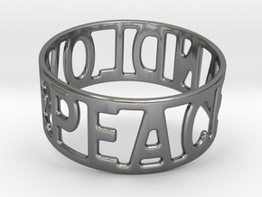 Peaceandlove 70 Bracelet in Fine Detail Polished Silver