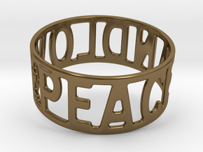 Peaceandlove 70 Bracelet in Polished Bronze