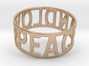 Peaceandlove 70 Bracelet in 14k Rose Gold Plated Brass