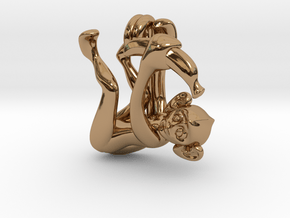 3D-Monkeys 280 in Polished Brass
