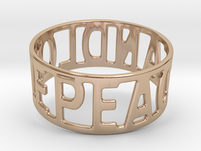 Peaceandlove 72 Bracelet in 14k Rose Gold Plated Brass
