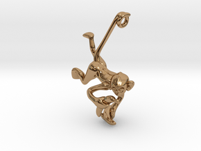 3D-Monkeys 281 in Polished Brass