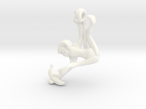 3D-Monkeys 283 in White Processed Versatile Plastic