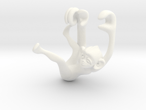 3D-Monkeys 290 in White Processed Versatile Plastic