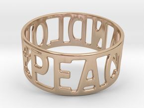 Peaceandlove 80 Bracelet in 14k Rose Gold Plated Brass