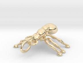 ANT PENDANT in 14k Gold Plated Brass