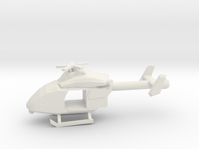 10mm (1/144) MD Explorer (FLIR, Doors Open) in White Natural Versatile Plastic