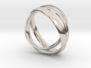Rings in Rhodium Plated Brass
