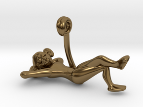 3D-Monkeys 276 in Polished Bronze