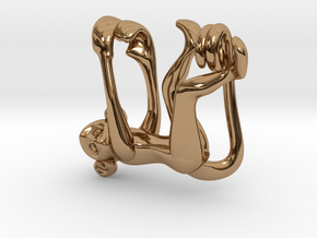 3D-Monkeys 284 in Polished Brass
