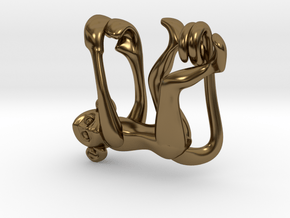 3D-Monkeys 284 in Polished Bronze