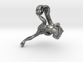 3D-Monkeys 285 in Fine Detail Polished Silver