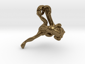 3D-Monkeys 285 in Polished Bronze