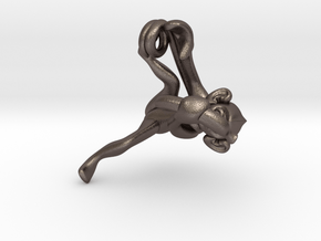 3D-Monkeys 285 in Polished Bronzed Silver Steel
