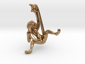 3D-Monkeys 289 in Polished Brass