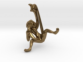 3D-Monkeys 289 in Polished Bronze