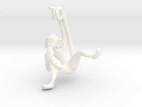 3D-Monkeys 289 in White Processed Versatile Plastic