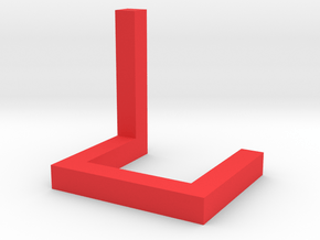 Illusion rectangle in Red Processed Versatile Plastic