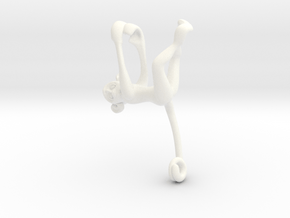 3D-Monkeys 292 in White Processed Versatile Plastic