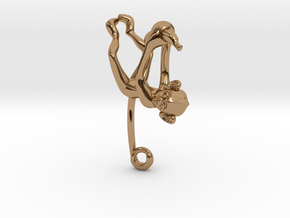 3D-Monkeys 293 in Polished Brass