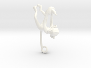 3D-Monkeys 293 in White Processed Versatile Plastic