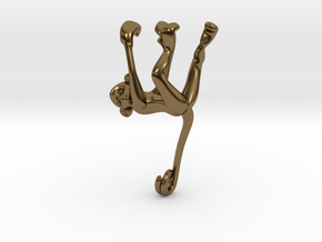 3D-Monkeys 294 in Polished Bronze