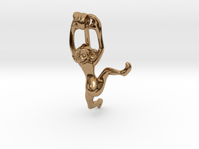3D-Monkeys 298 in Polished Brass