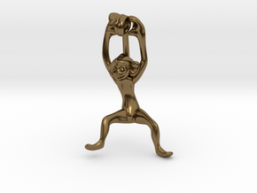 3D-Monkeys 299 in Polished Bronze